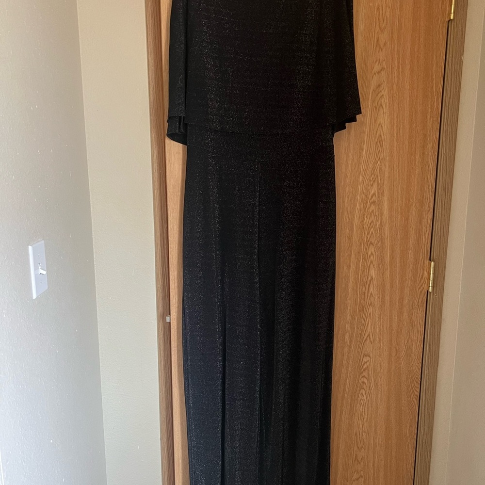 Black Shimmering Jumpsuit